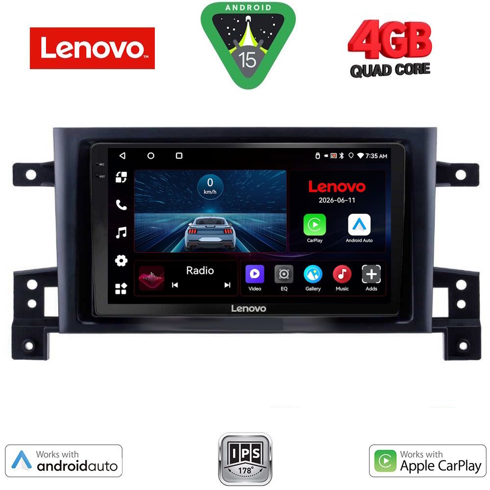 Βλησαρούλης Car Center - LENOVO LVE 8696_CPAA (9inc) MULTIMEDIA TABLET for SUZUKI GRAND VITARA mod. 2005-2015