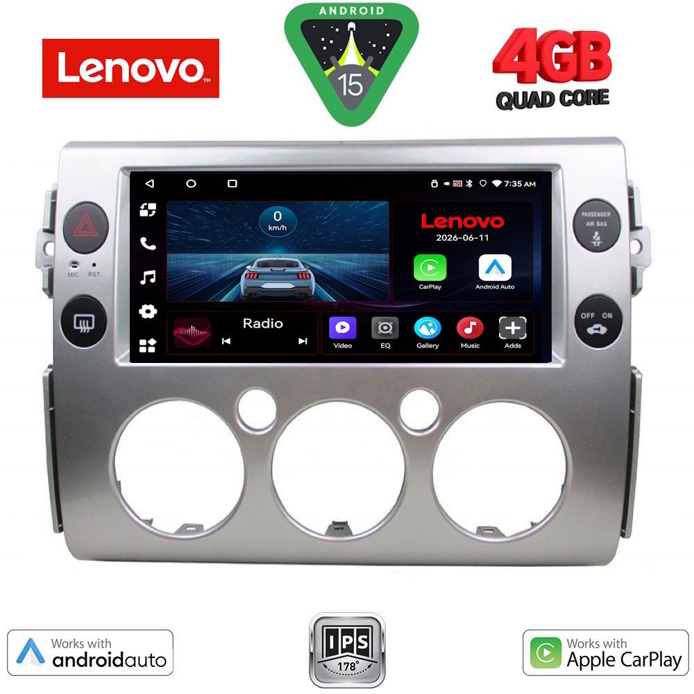 Βλησαρούλης Car Center - LENOVO LVE 8717_CPAA (9inc) MULTIMEDIA TABLET for TOYOTA FJ CRUISER mod. 2007-2013