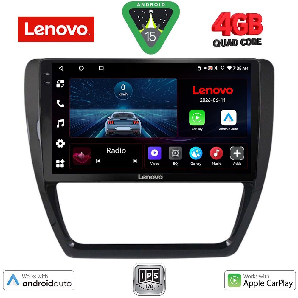 Βλησαρούλης Car Center - LENOVO LVE 8741_CPAA (10inc) MULTIMEDIA TABLET for VW JETTA mod. 2010-2016