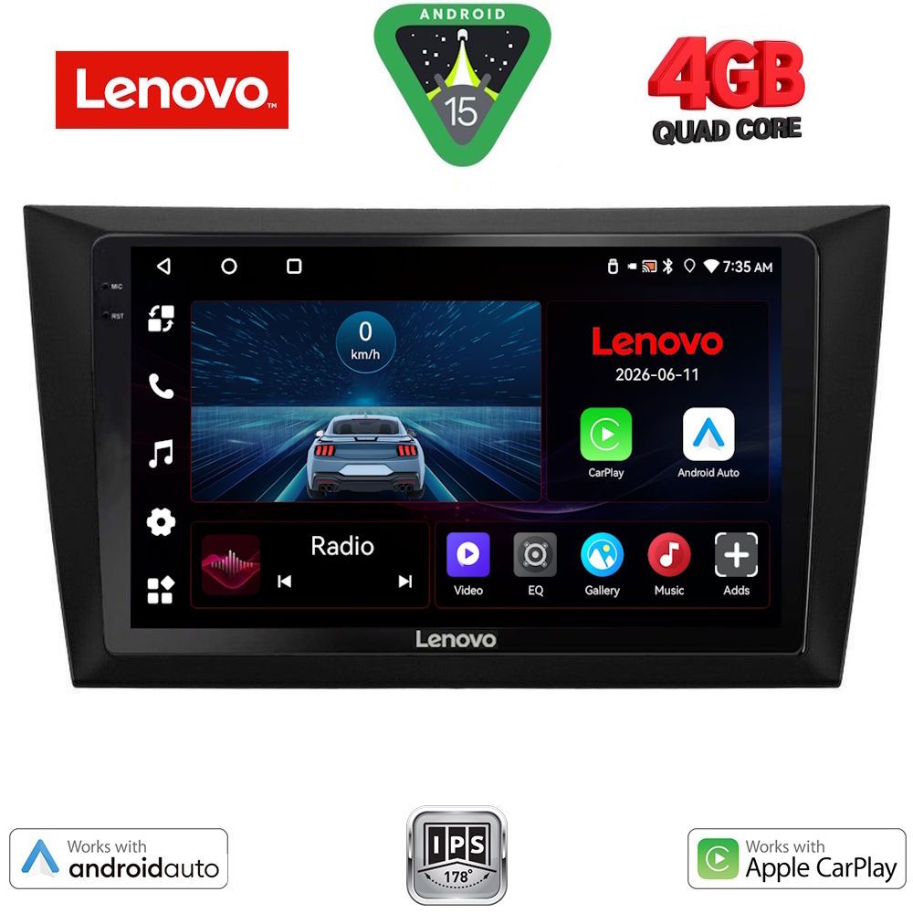 Βλησαρούλης Car Center - LENOVO LVE 8746_CPAA (9inc) MULTIMEDIA TABLET for GOLF 6 mod. 2009-2012