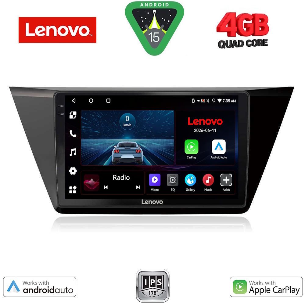 Βλησαρούλης Car Center - LENOVO LVE 8769_CPAA (10inc) MULTIMEDIA TABLET for VW TOURAN mod. 2016-2026