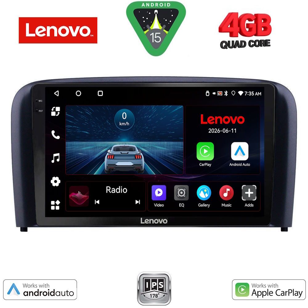 Βλησαρούλης Car Center - LENOVO LVE 8786_CPAA (9inc) MULTIMEDIA TABLET for VOLVO S80 mod. 1999-2006