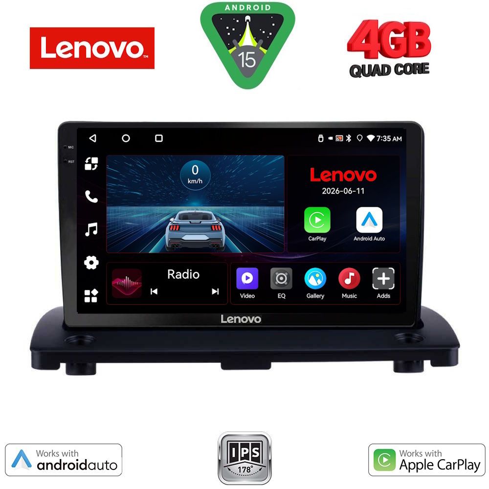 Βλησαρούλης Car Center - LENOVO LVE 8789_CPAA (9inc) MULTIMEDIA TABLET for VOLVO XC90 mod. 2002-2014