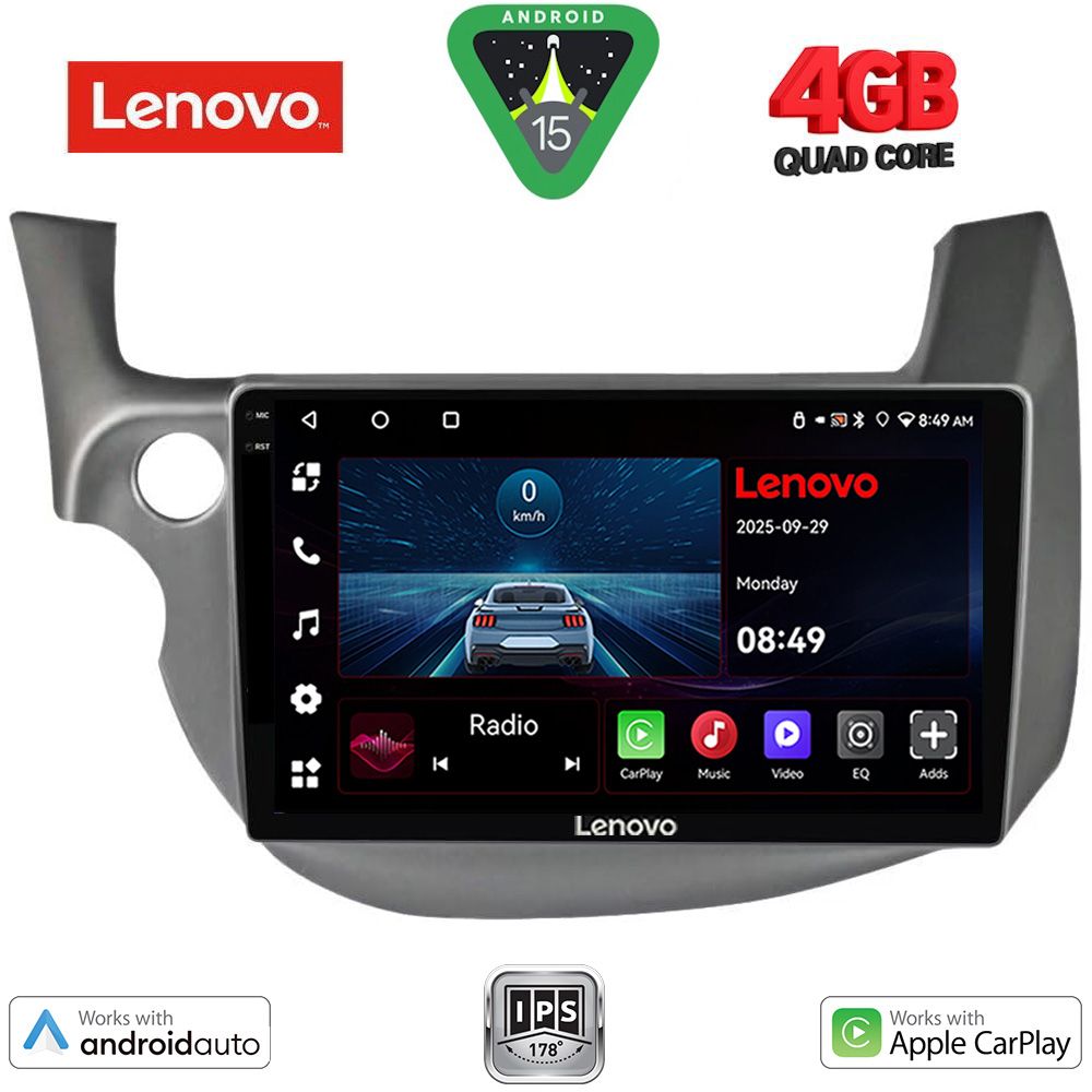 Βλησαρούλης Car Center - LENOVO LVE 8211_CPAA (10inc) MULTIMEDIA TABLET for HONDA JAZZ mod. 2008-2012