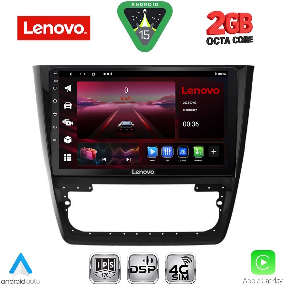 Βλησαρούλης Car Center - LENOVO LVF 5610_CPA (10inc) MULTIMEDIA TABLET for SKODA YETI mod. 2014-2018
