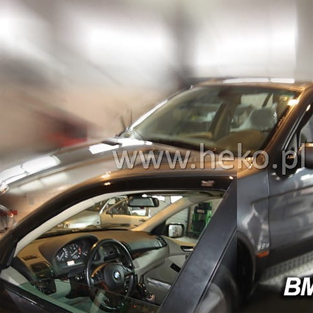 Βλησαρούλης Car Center - ΑΝΕΜΟΘΡΑΥΣΤΕΣ ΓΙΑ BMW X5 5D E53 1999-2006 / SSANGYONG CEO 2001+ ΖΕΥΓΑΡΙ ΑΠΟ ΕΥΚΑΜΠΤΟ ΦΙΜΕ ΠΛΑΣΤΙΚΟ HEKO - 2 ΤΕΜ.