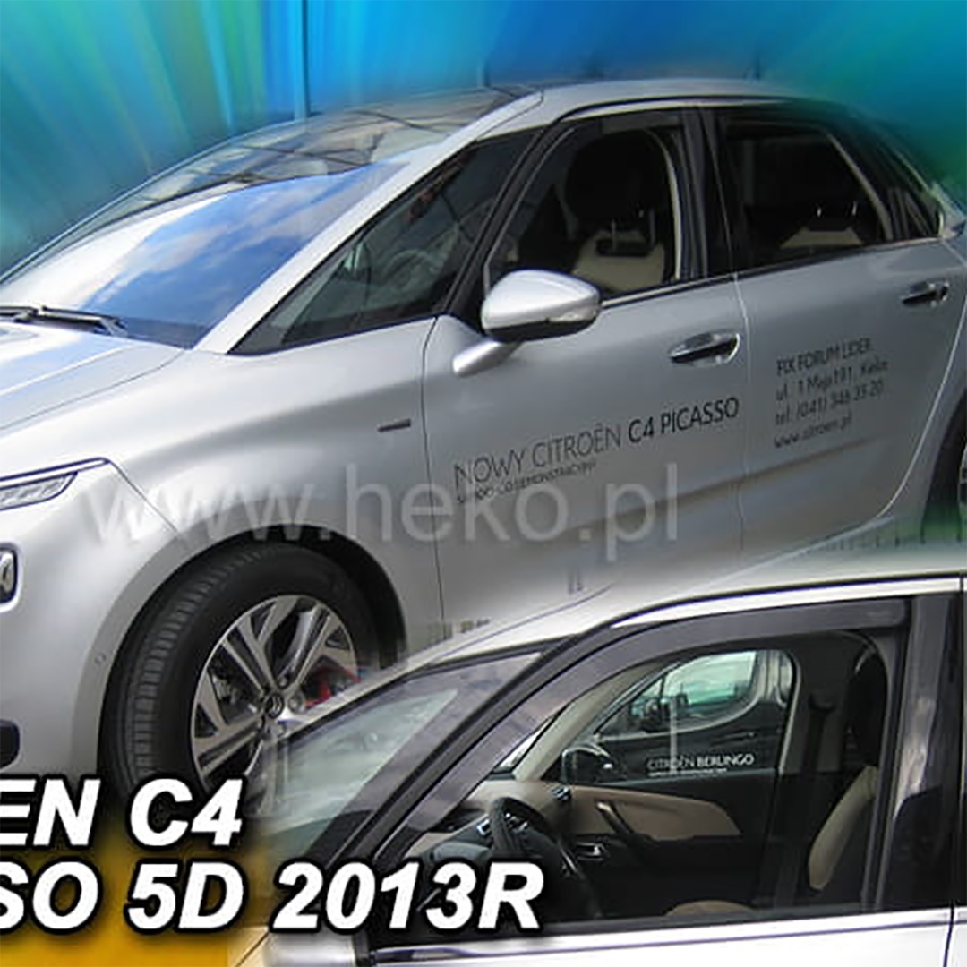 Βλησαρούλης Car Center - ΑΝΕΜΟΘΡΑΥΣΤΕΣ ΓΙΑ CITROEN C4 PICASSO / GRAND MK2 5D 2013-2020 ΖΕΥΓΑΡΙ ΑΠΟ ΕΥΚΑΜΠΤΟ ΦΙΜΕ ΠΛΑΣΤΙΚΟ HEKO - 2 ΤΕΜ.