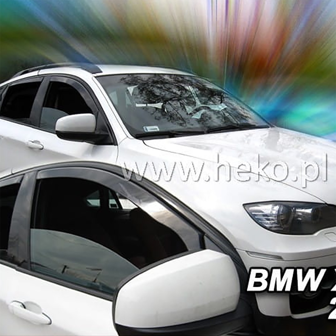 Βλησαρούλης Car Center - ΑΝΕΜΟΘΡΑΥΣΤΕΣ ΓΙΑ BMW X6 E71 5D 2008-2014 ΖΕΥΓΑΡΙ ΑΠΟ ΕΥΚΑΜΠΤΟ ΦΙΜΕ ΠΛΑΣΤΙΚΟ HEKO - 2 ΤΕΜ.