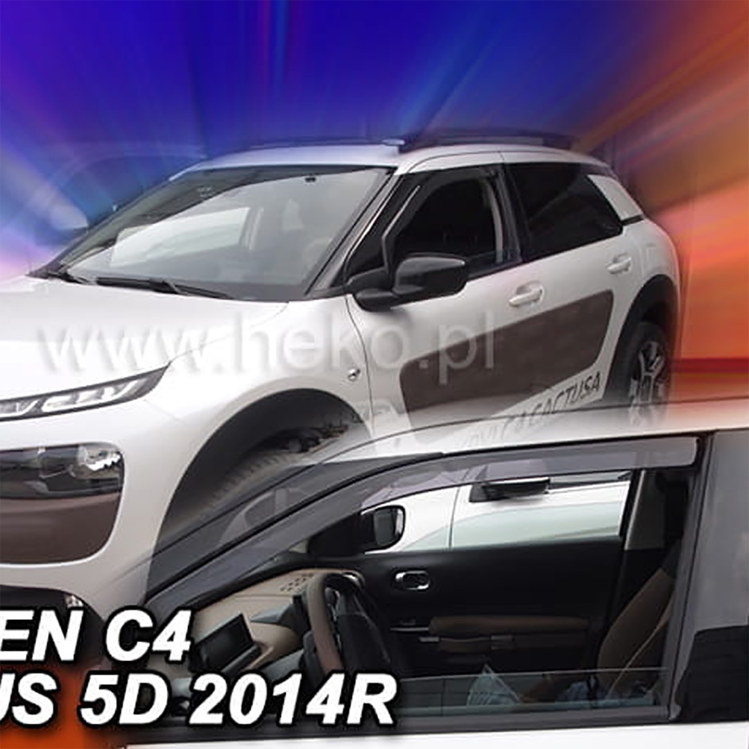 Βλησαρούλης Car Center - ΑΝΕΜΟΘΡΑΥΣΤΕΣ ΓΙΑ CITROEN C4 CACTUS 5D 2014-2018 ΖΕΥΓΑΡΙ ΑΠΟ ΕΥΚΑΜΠΤΟ ΦΙΜΕ ΠΛΑΣΤΙΚΟ HEKO - 2 ΤΕΜ.