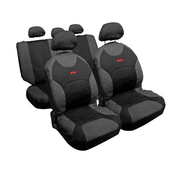 Βλησαρούλης Car Center - Lampa - ΚΑΛΥΜΜΑΤΑ ΚΑΘΙΣΜΑΤΩΝ "DRIVE-JEANS" ΣΕΤ - ΓΚΡΙ - 9 τεμ. (L5480.7)