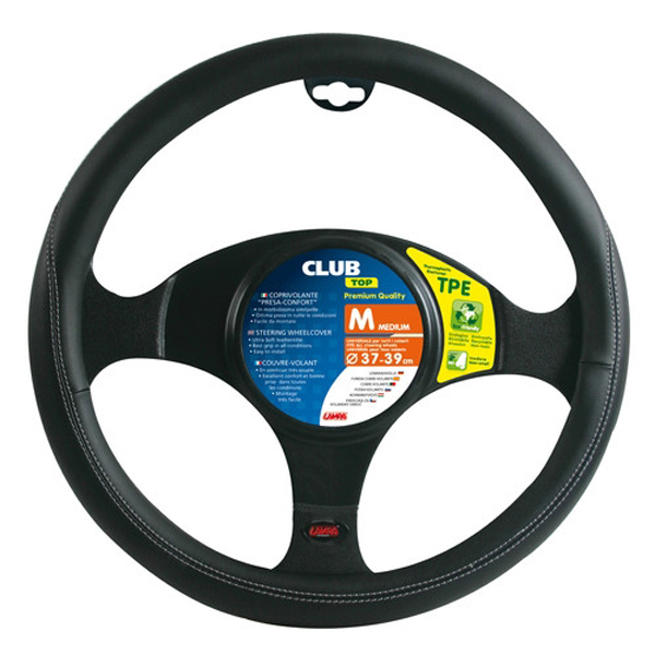 Βλησαρούλης Car Center - Lampa Κάλυμμα Τιμονιού Αυτοκινήτου Club Premium 37-39εκ.  Άοσμο Μαλακό  Ultra-soft Skeentex Μαύρο 1-τεμ. (L3306.6)