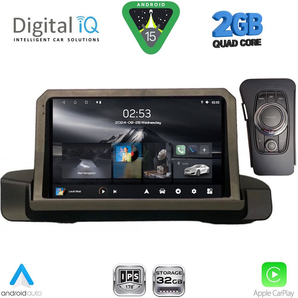 Βλησαρούλης Car Center - DIGITAL IQ RSD 1044_CPA (9inc) MULTIMEDIA TABLET for BMW S.3 (E90-91-92) mod. 2005-2012
