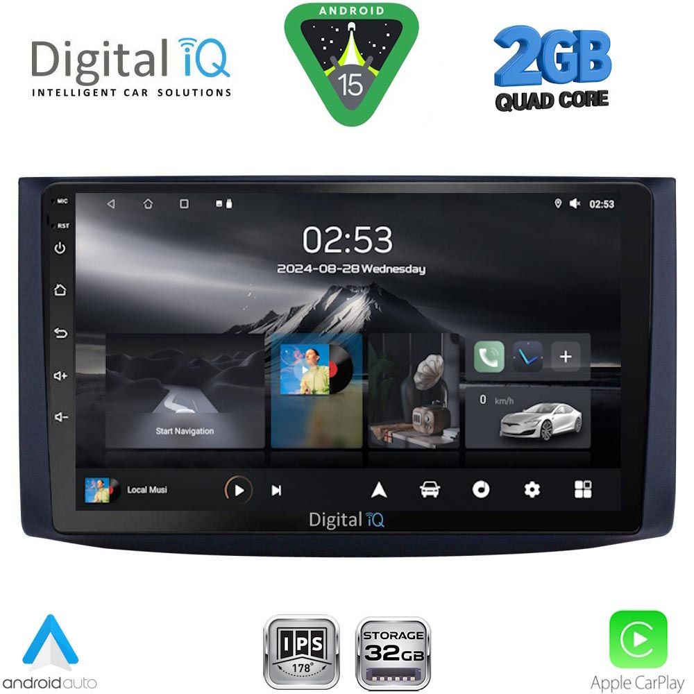 Βλησαρούλης Car Center - DIGITAL IQ RSD 1072_CPA (9inc) MULTIMEDIA TABLET for CHEVROLET AVEO mod. 2006-2010