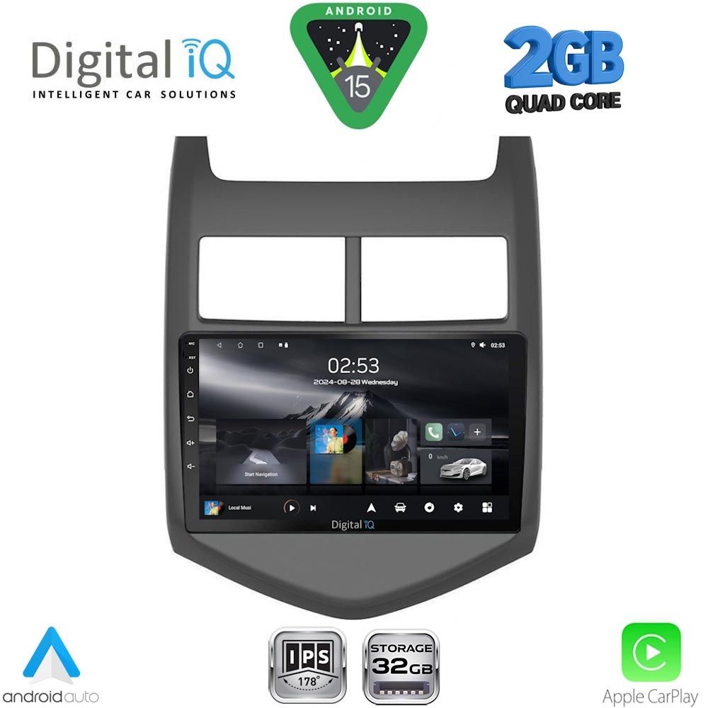 Βλησαρούλης Car Center - DIGITAL IQ RSD 1074_CPA (9inc) MULTIMEDIA TABLET for CHEVROLET AVEO mod. 2011-2014