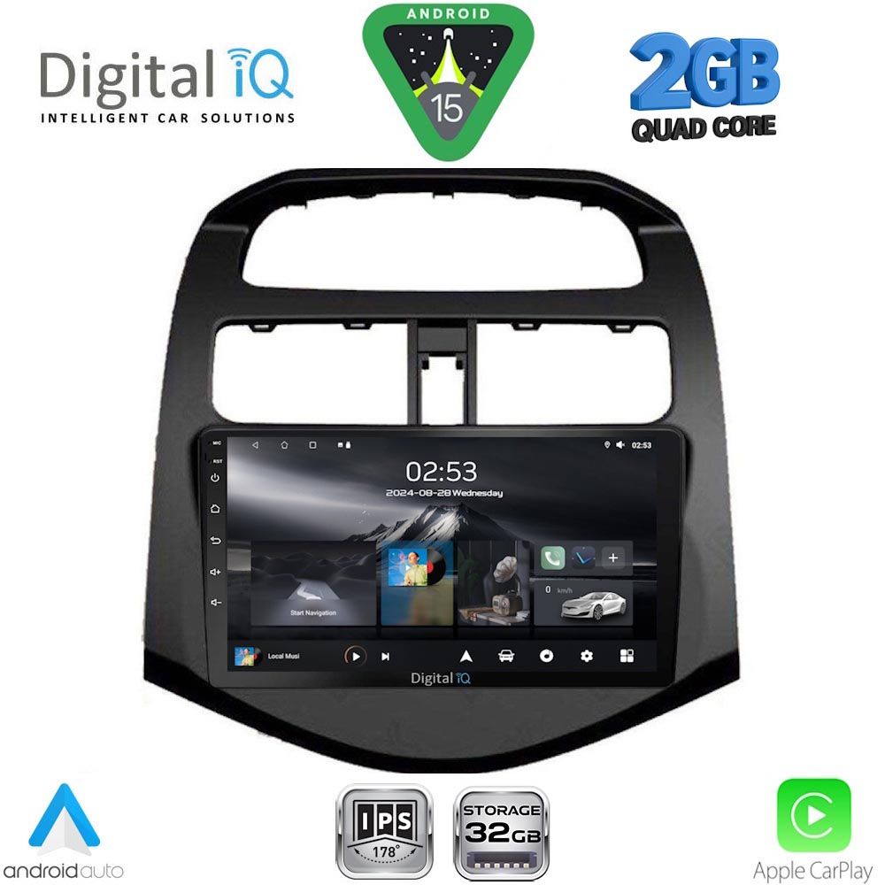 Βλησαρούλης Car Center - DIGITAL IQ RSD 1078_CPA (9inc) MULTIMEDIA TABLET for CHEVROLET SPARK mod. 2009-2015