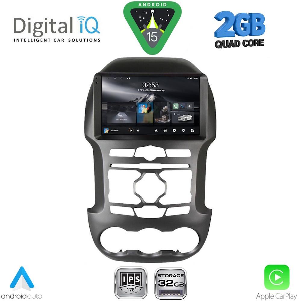 Βλησαρούλης Car Center - DIGITAL IQ RSD 1171S_CPA (9inc) MULTIMEDIA TABLET for FORD RANGER mod. 2011-2015
