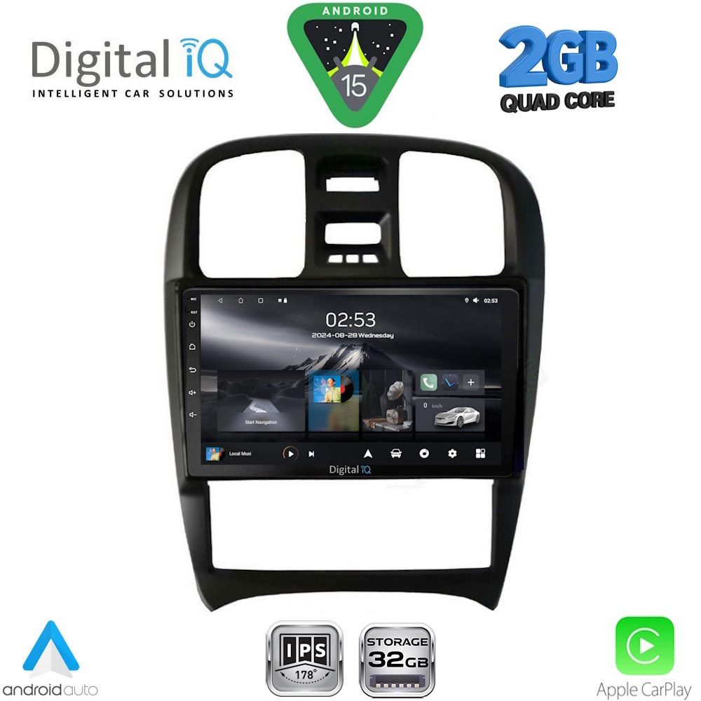 Βλησαρούλης Car Center - DIGITAL IQ RSD 1247_CPA (9inc) MULTIMEDIA TABLET for HYUNDAI SONATA mod. 2000-2006
