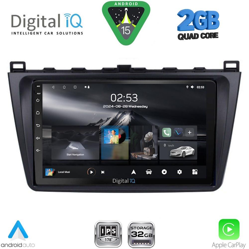 Βλησαρούλης Car Center - DIGITAL IQ RSD 1377_CPA (9inc) MULTIMEDIA TABLET for MAZDA 6 mod. 2008-2012