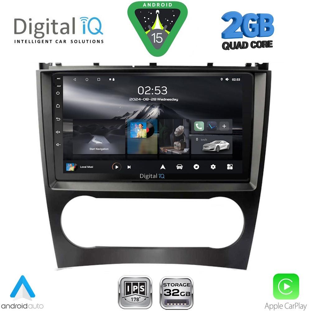 Βλησαρούλης Car Center - DIGITAL IQ RSD 1404_CPA (9inc) MULTIMEDIA TABLET for MERCEDES C – CLK (W203-209) mod. 2004-2008