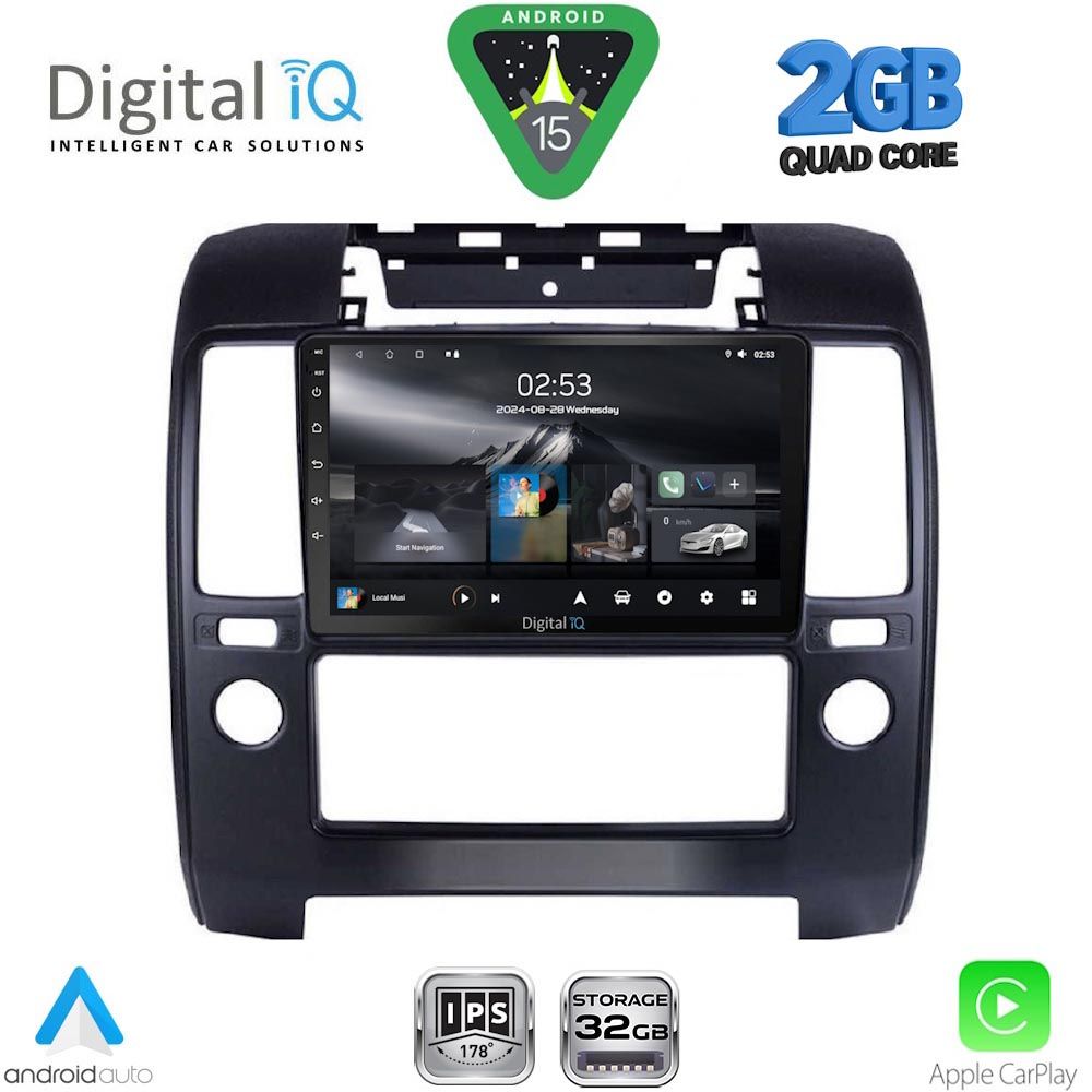 Βλησαρούλης Car Center - DIGITAL IQ RSD 1454_CPA A/C (9inc) MULTIMEDIA TABLET for NISSAN NAVARA D40 mod. 2006-2011 με A/C