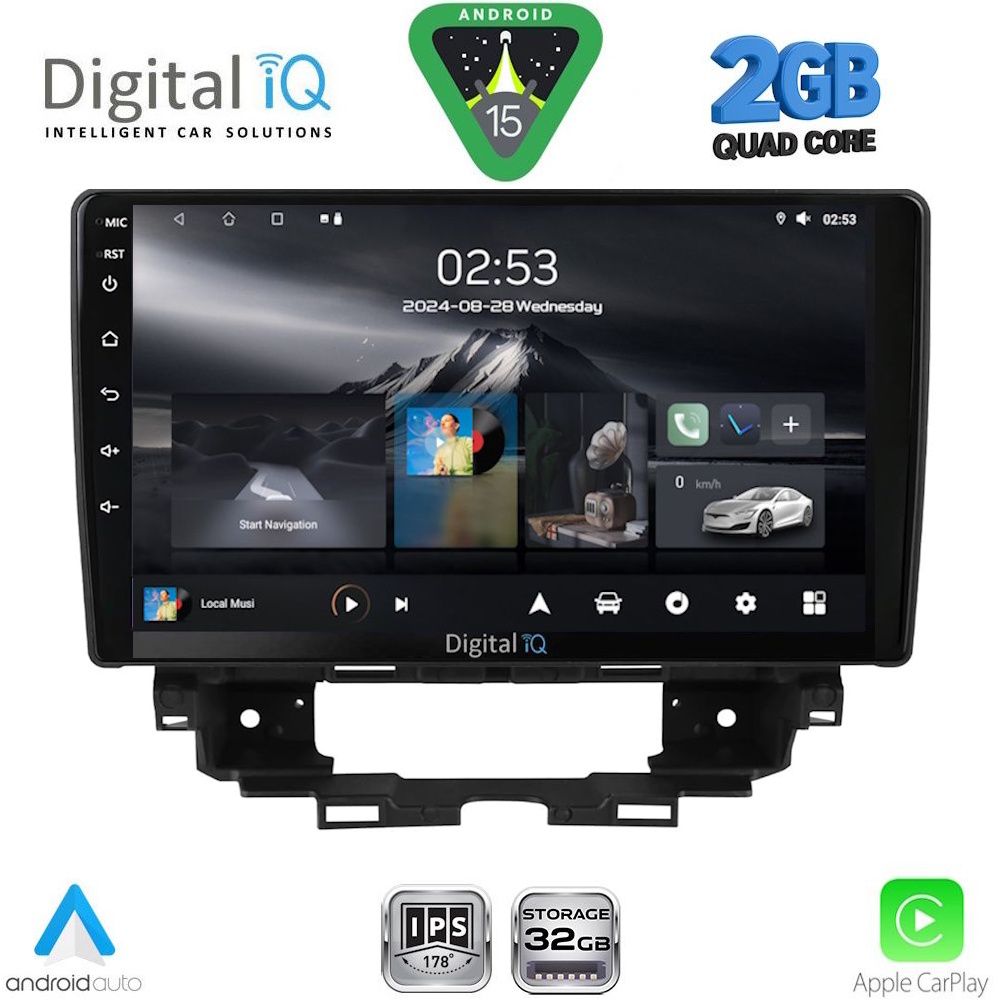 Βλησαρούλης Car Center - DIGITAL IQ RSD 1557_CPA (9inc) MULTIMEDIA TABLET for RENAULT KANGOO mod. 2021+