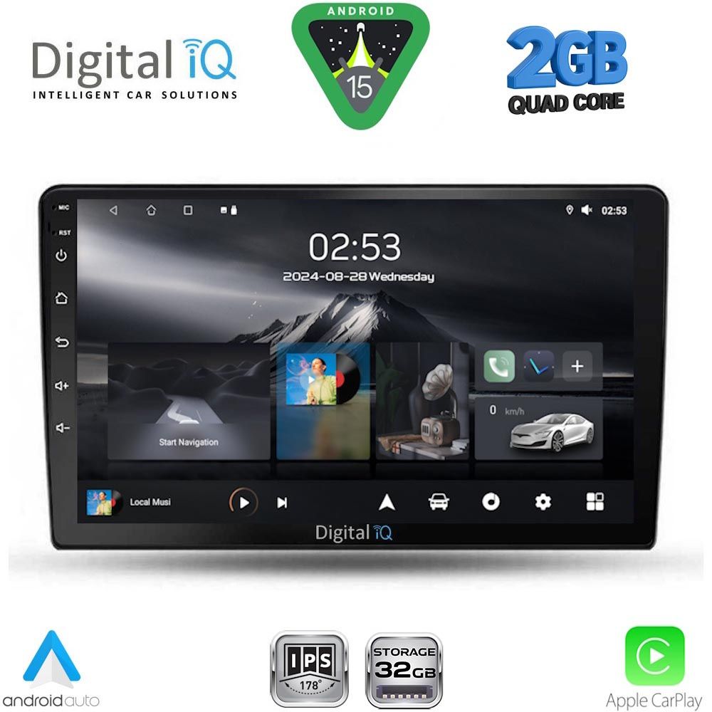 Βλησαρούλης Car Center - DIGITAL IQ RSD 1702_CPA (9inc) MULTIMEDIA TABLET for TOYOTA AURIS mod. 2007-2012