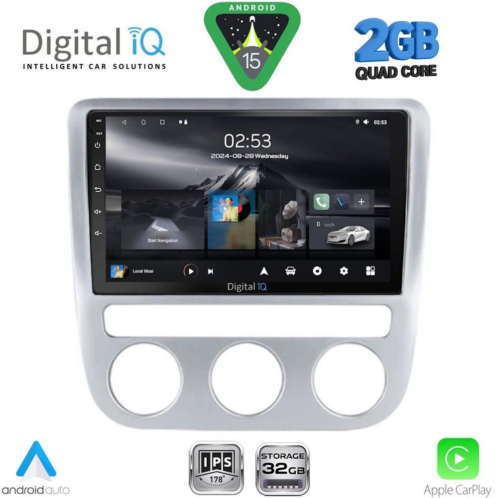 Βλησαρούλης Car Center - DIGITAL IQ RSD 1752_CPA CLIMA (9inc) MULTIMEDIA TABLET for VW EOS mod. 2006-2016 - SCIROCCO mod. 2008-2010