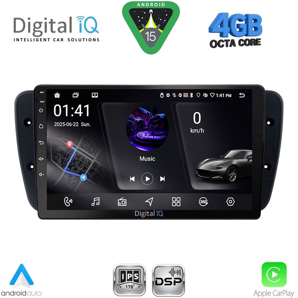 Βλησαρούλης Car Center - DIGITAL IQ RSG 6571_CPA (9inc) MULTIMEDIA TABLET for SEAT IBIZA mod. 2008-2015