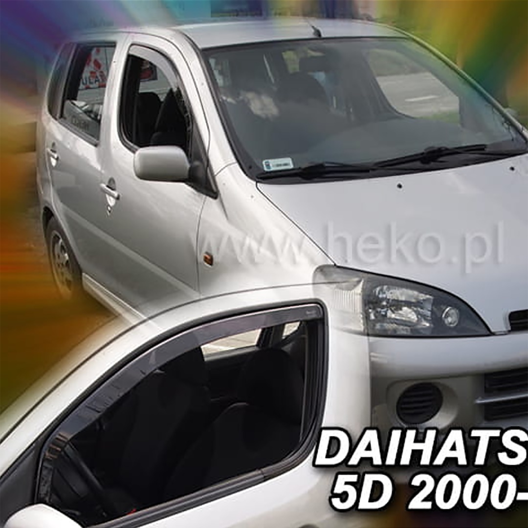 Βλησαρούλης Car Center - ΑΝΕΜΟΘΡΑΥΣΤΕΣ ΓΙΑ DAIHATSU YRV 5D 2000-2005 ΖΕΥΓΑΡΙ ΑΠΟ ΕΥΚΑΜΠΤΟ ΦΙΜΕ ΠΛΑΣΤΙΚΟ HEKO - 2 ΤΕΜ.