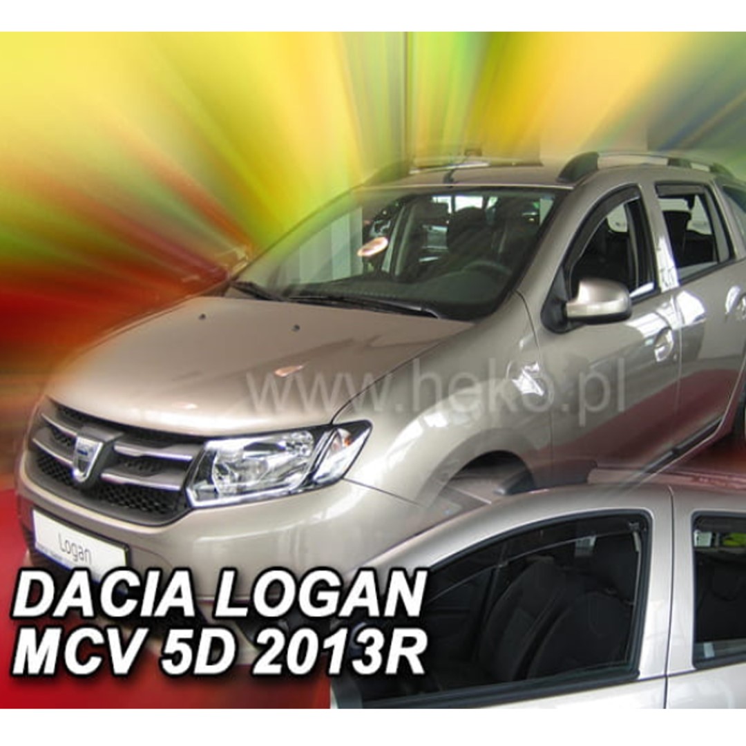 Βλησαρούλης Car Center - ΑΝΕΜΟΘΡΑΥΣΤΕΣ ΓΙΑ DACIA LOGAN MCV II 5D 2013+ ΣΕΤ ΑΥΤΟΚΙΝΗΤΟΥ ΑΠΟ ΕΥΚΑΜΠΤΟ ΦΙΜΕ ΠΛΑΣΤΙΚΟ HEKO - 4 ΤΕΜ.