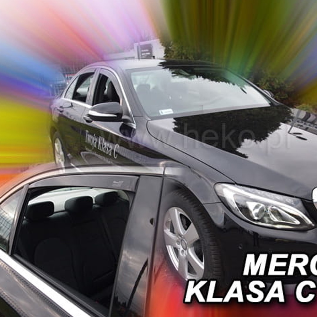 Βλησαρούλης Car Center - ΑΝΕΜΟΘΡΑΥΣΤΕΣ ΓΙΑ MERCEDES C-KLAS W205 4D 2014 ΣΕΤ ΑΥΤΟΚΙΝΗΤΟΥ ΑΠΟ ΕΥΚΑΜΠΤΟ ΦΙΜΕ ΠΛΑΣΤΙΚΟ HEKO - 4 ΤΕΜ.
