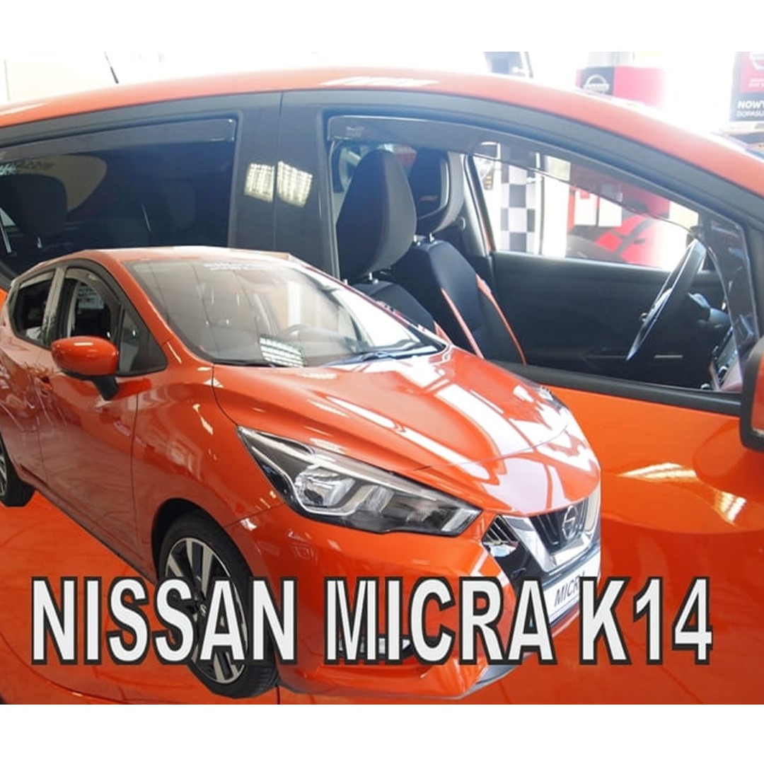 Βλησαρούλης Car Center - ΑΝΕΜΟΘΡΑΥΣΤΕΣ ΓΙΑ NISSAN MICRA K14 5D 2017+ ΣΕΤ ΑΥΤΟΚΙΝΗΤΟΥ ΑΠΟ ΕΥΚΑΜΠΤΟ ΦΙΜΕ ΠΛΑΣΤΙΚΟ HEKO - 4 ΤΕΜ.