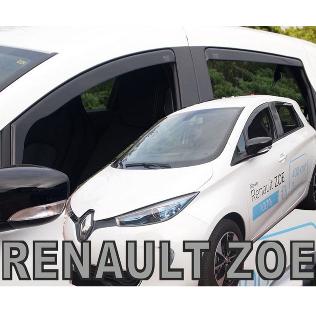 Βλησαρούλης Car Center - ΑΝΕΜΟΘΡΑΥΣΤΕΣ ΓΙΑ RENAULT ZOE 5D 2012+ ΣΕΤ ΑΥΤΟΚΙΝΗΤΟΥ ΑΠΟ ΕΥΚΑΜΠΤΟ ΦΙΜΕ ΠΛΑΣΤΙΚΟ HEKO - 4 ΤΕΜ.