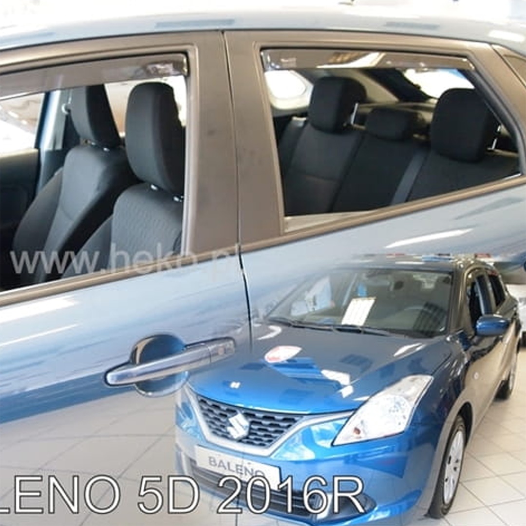 Βλησαρούλης Car Center - ΑΝΕΜΟΘΡΑΥΣΤΕΣ ΓΙΑ SUZUKI BALENO 5D 2016+ ΣΕΤ ΑΥΤΟΚΙΝΗΤΟΥ ΑΠΟ ΕΥΚΑΜΠΤΟ ΦΙΜΕ ΠΛΑΣΤΙΚΟ HEKO - 4 ΤΕΜ.