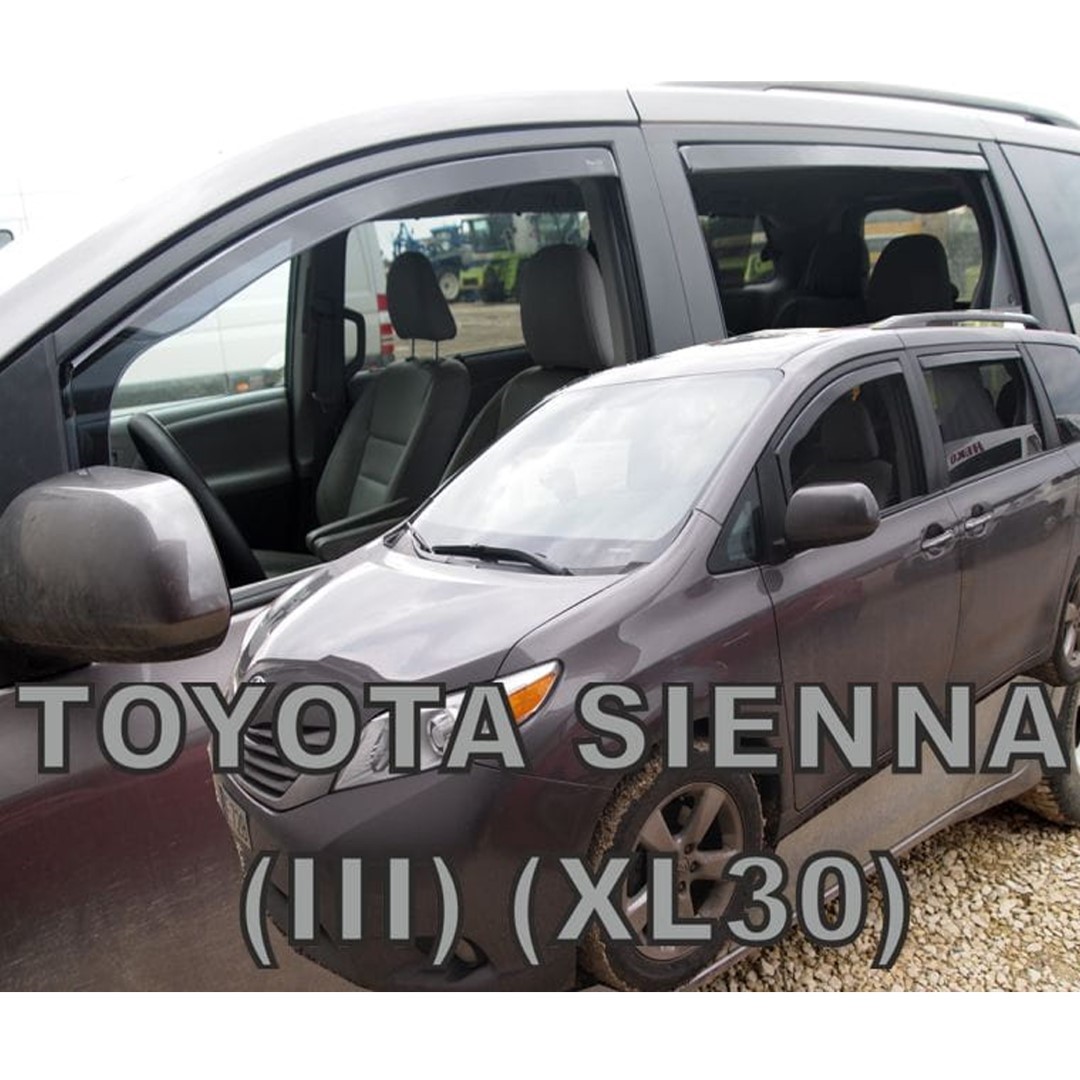 Βλησαρούλης Car Center - ΑΝΕΜΟΘΡΑΥΣΤΕΣ ΓΙΑ TOYOTA SIENNA III XL30 5D 2010+ ΣΕΤ ΑΥΤΟΚΙΝΗΤΟΥ ΑΠΟ ΕΥΚΑΜΠΤΟ ΦΙΜΕ ΠΛΑΣΤΙΚΟ HEKO - 4 ΤΕΜ.
