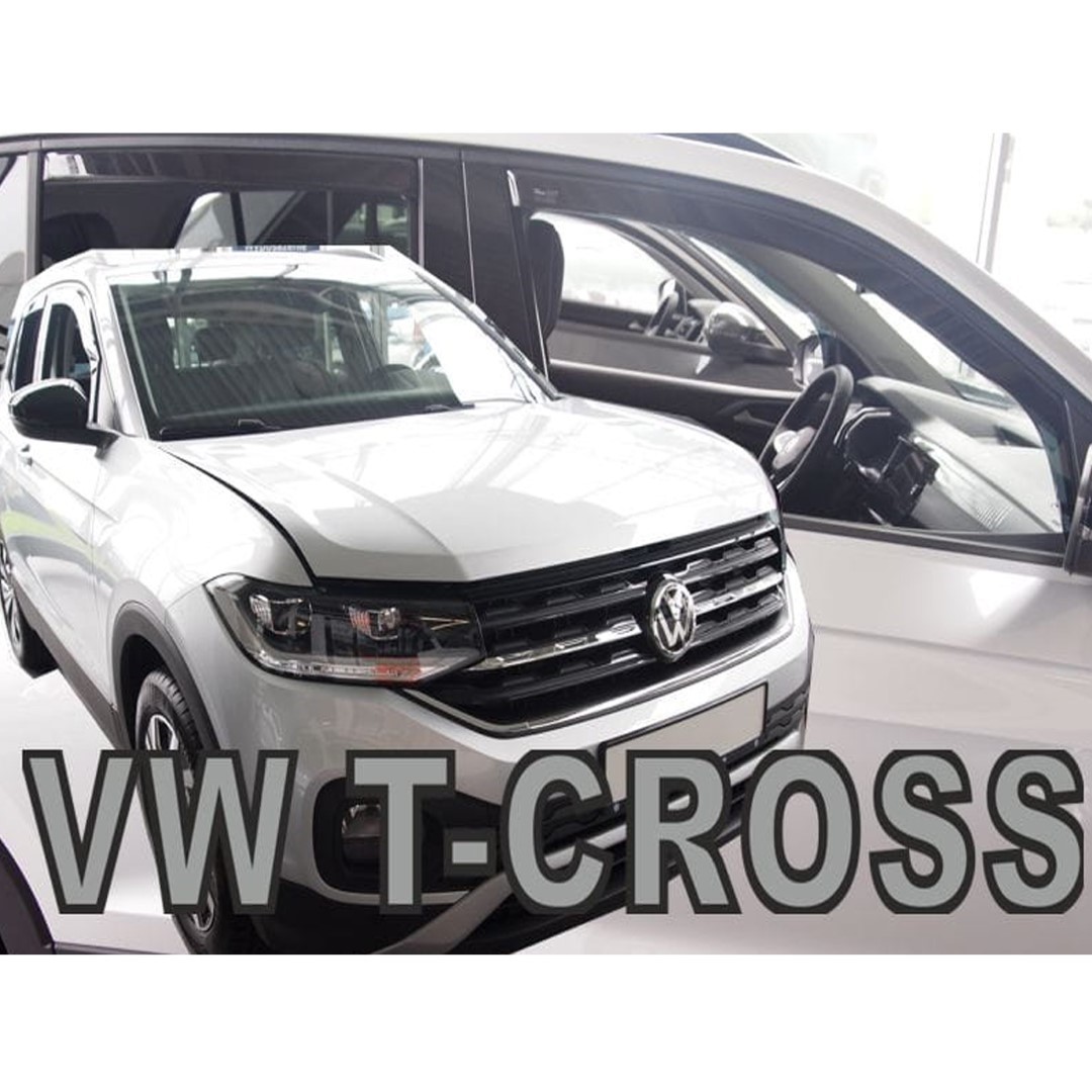 Βλησαρούλης Car Center - ΑΝΕΜΟΘΡΑΥΣΤΕΣ ΓΙΑ VW T-CROSS 5D 2019+ ΣΕΤ ΑΥΤΟΚΙΝΗΤΟΥ ΑΠΟ ΕΥΚΑΜΠΤΟ ΦΙΜΕ ΠΛΑΣΤΙΚΟ HEKO - 4 ΤΕΜ.