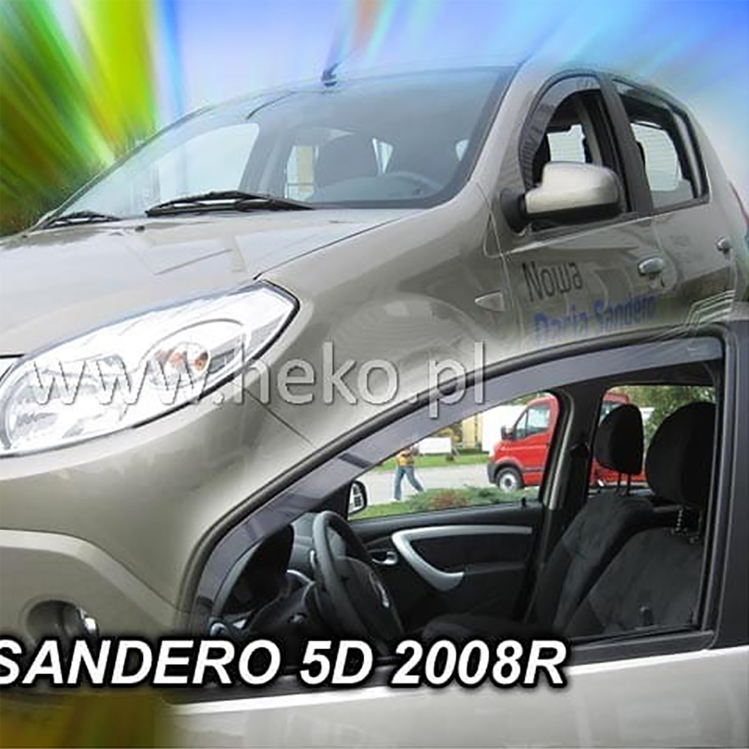 Βλησαρούλης Car Center - ΑΝΕΜΟΘΡΑΥΣΤΕΣ ΓΙΑ DACIA SANDERO / STEPWAY I 5D 2008-2012 ΖΕΥΓΑΡΙ ΑΠΟ ΕΥΚΑΜΠΤΟ ΦΙΜΕ ΠΛΑΣΤΙΚΟ HEKO - 2 ΤΕΜ.