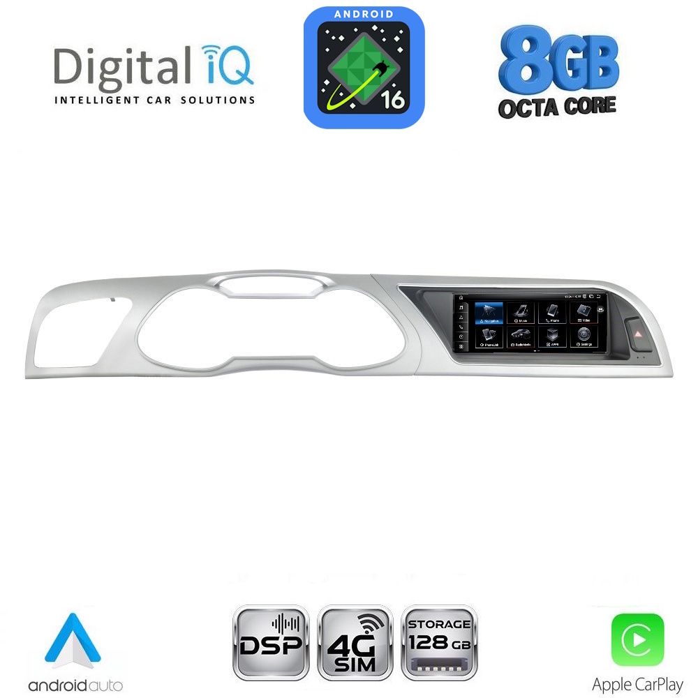 Βλησαρούλης Car Center - DIGITAL IQ TPK 16919_CPA (8.8inc) MULTIMEDIA SYSTEM for AUDI A4 mod. 2012-2016