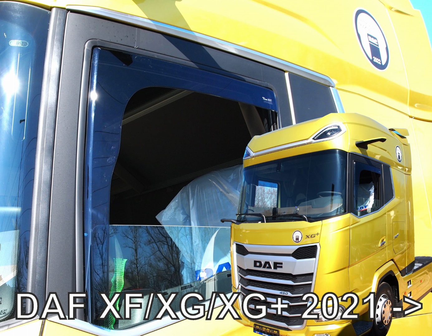 Βλησαρούλης Car Center - ΑΝΕΜΟΘΡΑΥΣΤΕΣ ΓΙΑ DAF XF/XG/XG+ 2021+ ΜΕ ΚΑΜΕΡΑ ΖΕΥΓΑΡΙ ΑΠΟ ΕΥΚΑΜΠΤΟ ΦΙΜΕ ΠΛΑΣΤΙΚΟ HEKO - 2 ΤΕΜ.