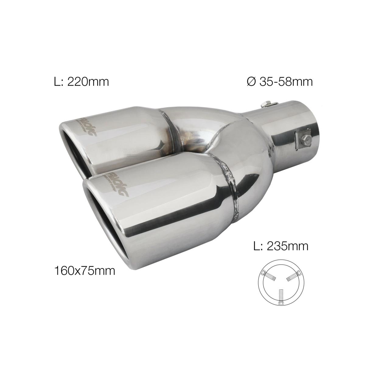 Βλησαρούλης Car Center - ΜΠΟΥΚΑ ΔΙΠΛΗ ΧΡΩΜΙΟΥ TRX/18L 165x77mm 235mm 35>58mm  SIMONI RACING - 1 TEM