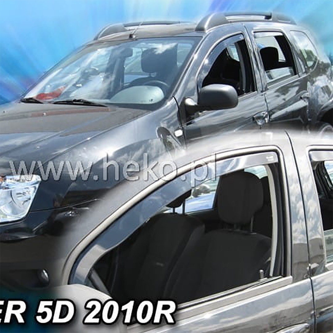 Βλησαρούλης Car Center - ΑΝΕΜΟΘΡΑΥΣΤΕΣ ΓΙΑ DACIA DUSTER 5D 2010-2018 ΖΕΥΓΑΡΙ ΑΠΟ ΕΥΚΑΜΠΤΟ ΦΙΜΕ ΠΛΑΣΤΙΚΟ HEKO - 2 ΤΕΜ.