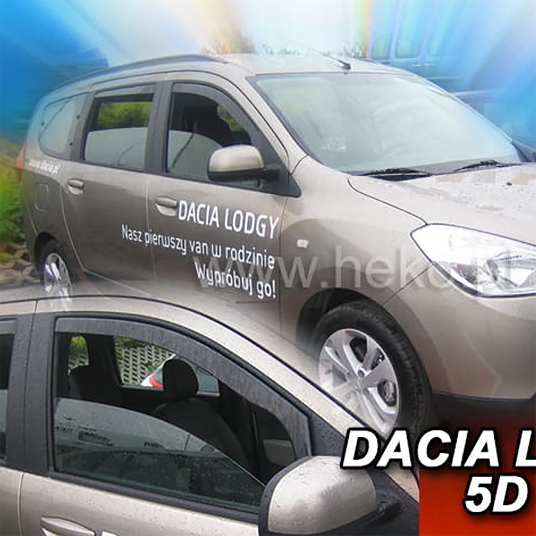 Βλησαρούλης Car Center - ΑΝΕΜΟΘΡΑΥΣΤΕΣ ΓΙΑ DACIA LODGY 5D 2012-2020 / DACIA DOKKER 4D 2012-2020 ΖΕΥΓΑΡΙ ΑΠΟ ΕΥΚΑΜΠΤΟ ΦΙΜΕ ΠΛΑΣΤΙΚΟ HEKO - 2 ΤΕΜ.