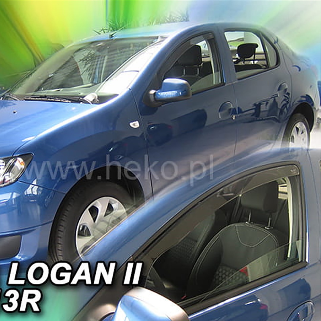 Βλησαρούλης Car Center - ΑΝΕΜΟΘΡΑΥΣΤΕΣ ΓΙΑ DACIA LOGAN 2 / SANDERO 2 / STEPWAY 4D 2013-2020 ΖΕΥΓΑΡΙ ΑΠΟ ΕΥΚΑΜΠΤΟ ΦΙΜΕ ΠΛΑΣΤΙΚΟ HEKO - 2 ΤΕΜ.