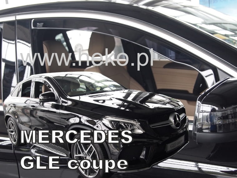 Βλησαρούλης Car Center - Heko - Ανεμοθραύστες Παραθύρων Για Mercedes Benz GLE-Class Coupe (C292) 2016 > 2019 5πορτο υλικό Acrylic Χρώμα Φιμέ - 2 τεμ. (ΑΝΕΜ.23602)