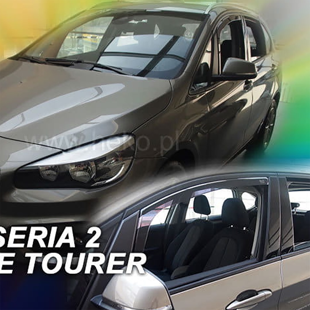 Βλησαρούλης Car Center - ΑΝΕΜΟΘΡΑΥΣΤΕΣ ΓΙΑ BMW ΣΕΙΡΑ 2 F45 ACTIVE TOURER 5D 2015-2021 ΖΕΥΓΑΡΙ ΑΠΟ ΕΥΚΑΜΠΤΟ ΦΙΜΕ ΠΛΑΣΤΙΚΟ HEKO - 2 ΤΕΜ.