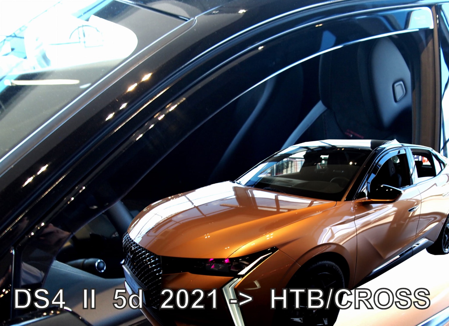 Βλησαρούλης Car Center - ΑΝΕΜΟΘΡΑΥΣΤΕΣ ΓΙΑ DS 4 5D 2021-2023 /DS 4 CROSS 5D 2021-2023  ΖΕΥΓΑΡΙ ΑΠΟ ΕΥΚΑΜΠΤΟ ΦΙΜΕ ΠΛΑΣΤΙΚΟ HEKO - 2 ΤΕΜ.