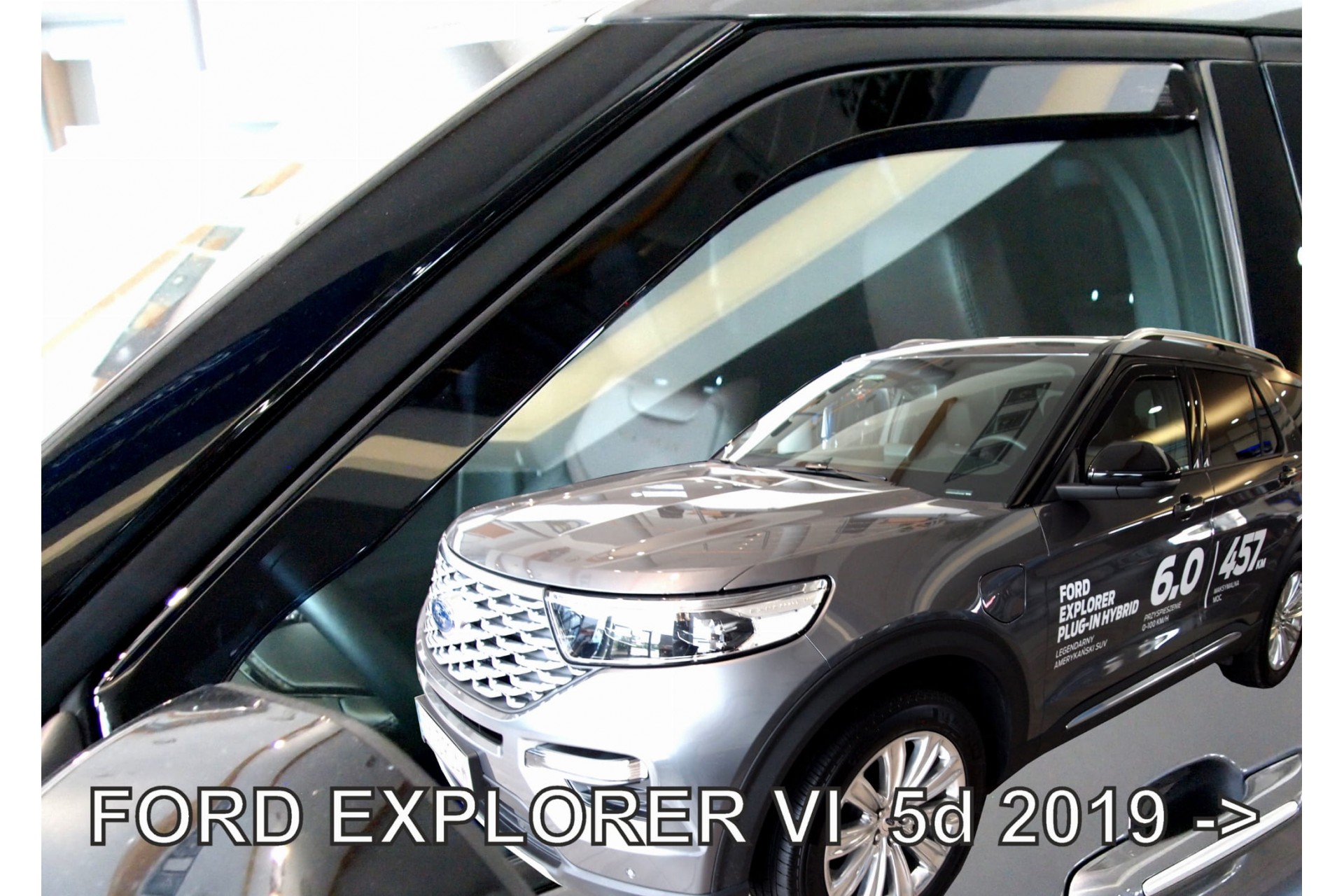 Βλησαρούλης Car Center - ΑΝΕΜΟΘΡΑΥΣΤΕΣ ΓΙΑ FORD EXPLORER 5D 2019+  ΖΕΥΓΑΡΙ ΑΠΟ ΕΥΚΑΜΠΤΟ ΦΙΜΕ ΠΛΑΣΤΙΚΟ HEKO - 2 ΤΕΜ.
