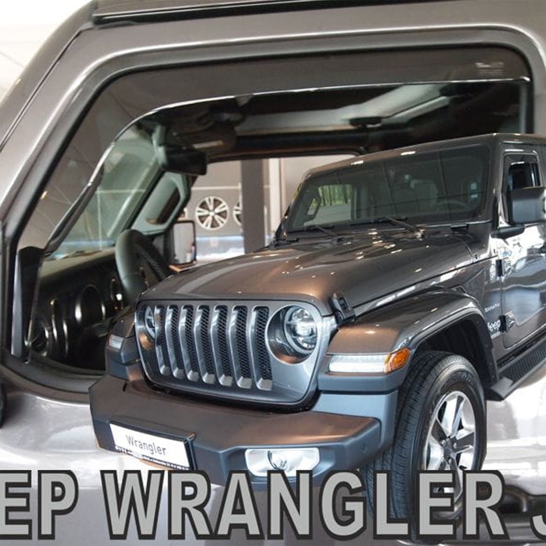 Βλησαρούλης Car Center - ΑΝΕΜΟΘΡΑΥΣΤΕΣ ΓΙΑ JEEP WRANGLER / GLADIATOR JL IV 5D 2019+ ΖΕΥΓΑΡΙ ΑΠΟ ΕΥΚΑΜΠΤΟ ΦΙΜΕ ΠΛΑΣΤΙΚΟ HEKO - 2 ΤΕΜ.