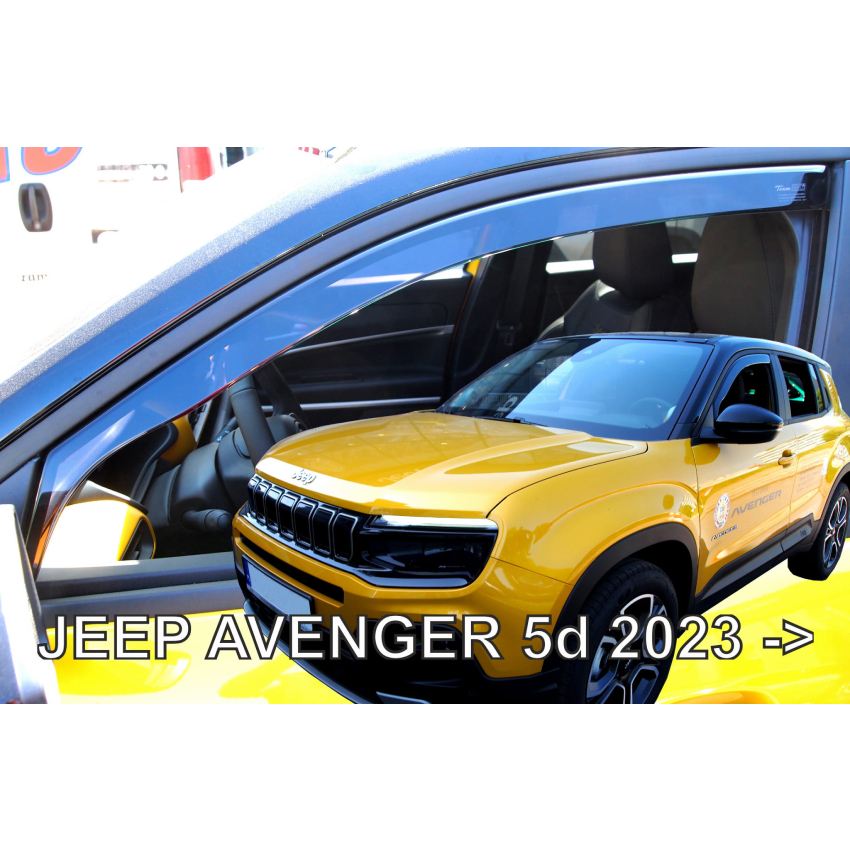Βλησαρούλης Car Center - ΑΝΕΜΟΘΡΑΥΣΤΕΣ ΓΙΑ JEEP AVENGER 5D 2023+ ΣΕΤ ΑΥΤΟΚΙΝΗΤΟΥ ΑΠΟ ΕΥΚΑΜΠΤΟ ΦΙΜΕ ΠΛΑΣΤΙΚΟ HEKO - 4 ΤΕΜ.