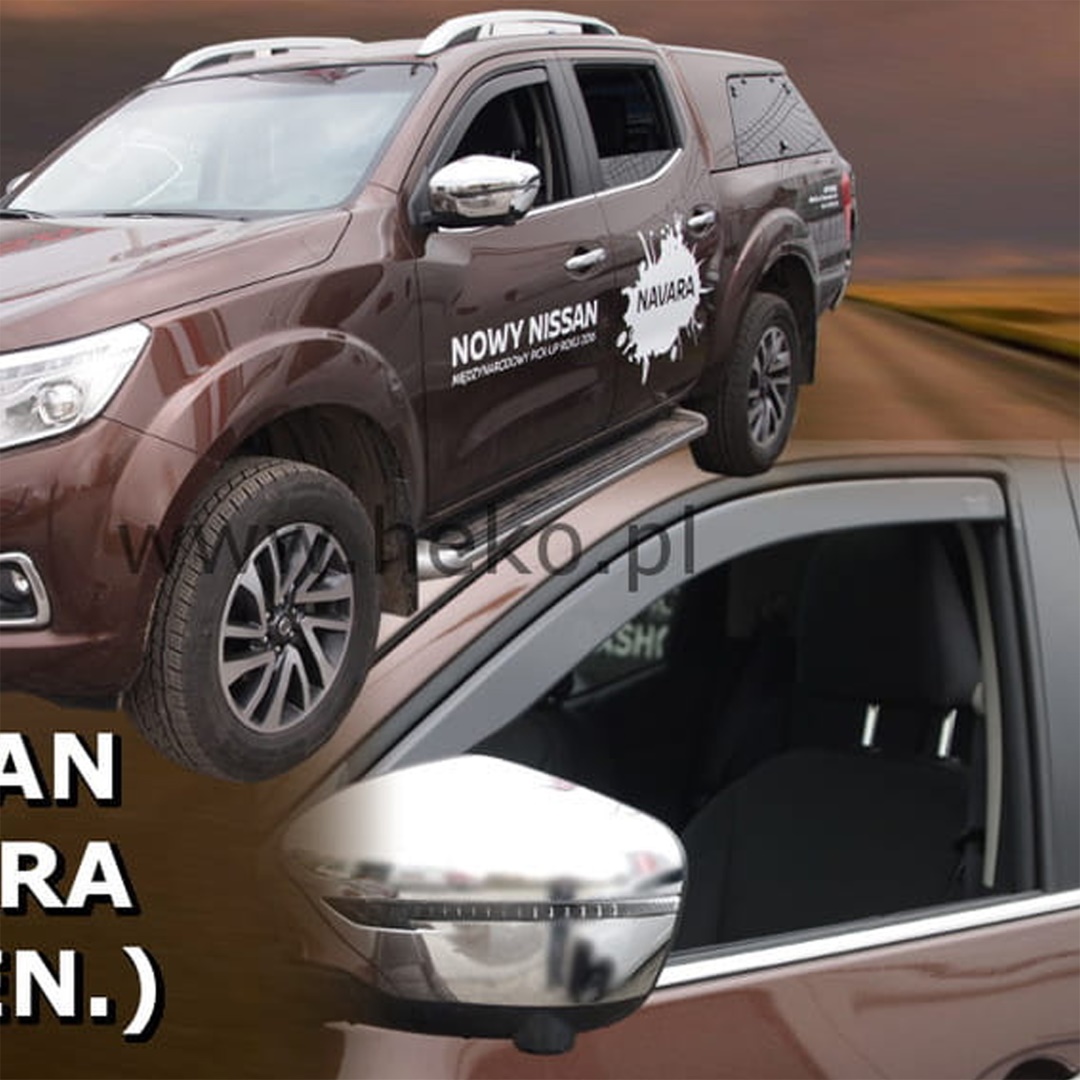 Βλησαρούλης Car Center - ΑΝΕΜΟΘΡΑΥΣΤΕΣ ΓΙΑ NISSAN NAVARA D23 4D 2014+ / NP300 2014+ ΖΕΥΓΑΡΙ ΑΠΟ ΕΥΚΑΜΠΤΟ ΦΙΜΕ ΠΛΑΣΤΙΚΟ HEKO - 2 ΤΕΜ.